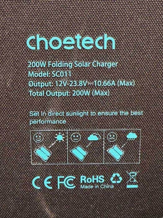 Сонячна панель Choetech 200W (SC011-BK)