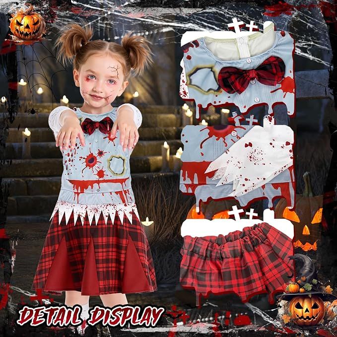 Strój kostium przebranie Halloween Karnawał Dziecięcy 110-125 cm 5-7 lat 9155
