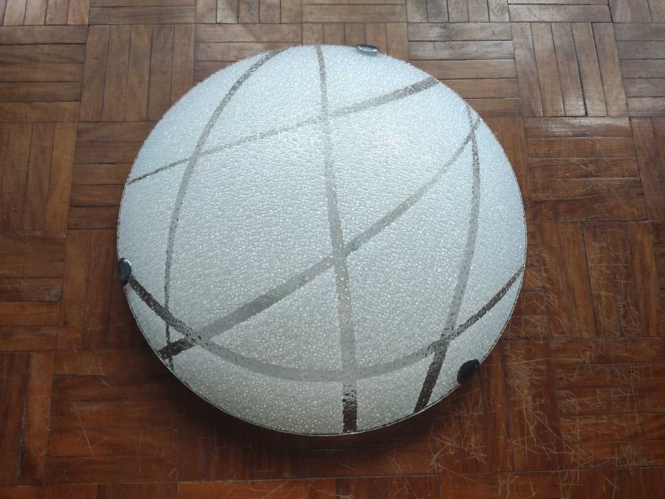 Candeeiro de Tecto - Em vidro - 40cm Diâmetro