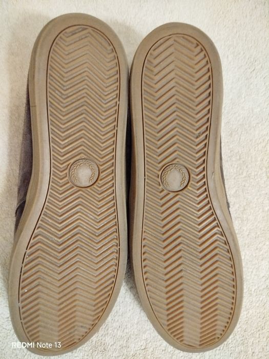 Замшевые кеды полуботинки Fred Perry