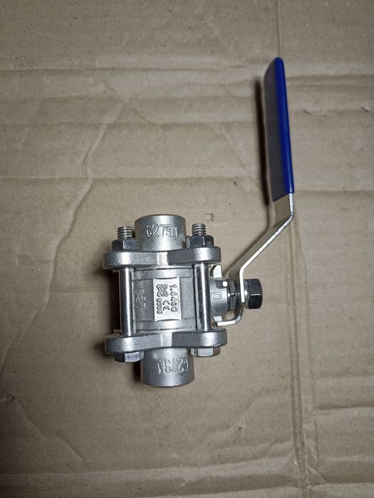 Кран шаровый нержавеющий трехсоставной приварной DN 15