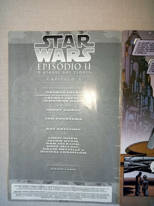 Banda-desenhada Star Wars Episódio II O Ataque dos Clones