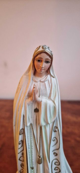 Figura Matka Boska Maryja Madonna Fatima antyk stare dewocjonalia