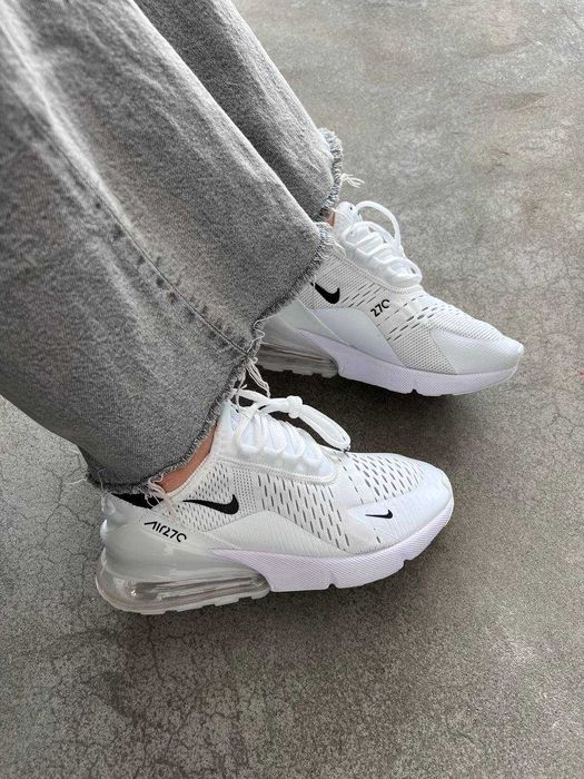 Кроссовки Nike Air Max 270 white / Найк 270 белые 38 39 40 41 42 43
