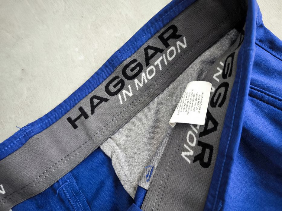 Haggar in motion sportowe spodenki granatowy melanż 34