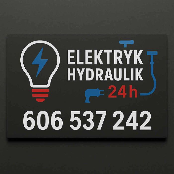 Pogotowie Techniczne 24H/7  Elektryk 24h Hydraulik 24h Udrożnianie Rur