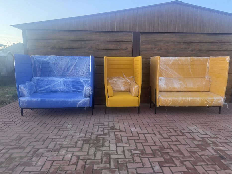 Strefa relaksu sofy i fotele zestaw. PearsonLloyd dla Alias