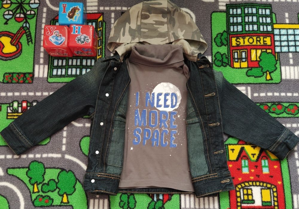 Джинсовая куртка ветровка Matalan 4-5р