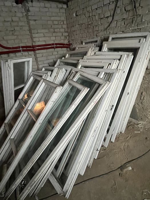 Okna drewniane z demontażu