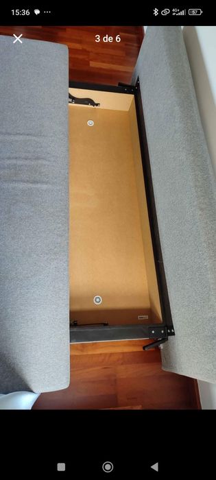 Sofá Cama em cinza da Ikea