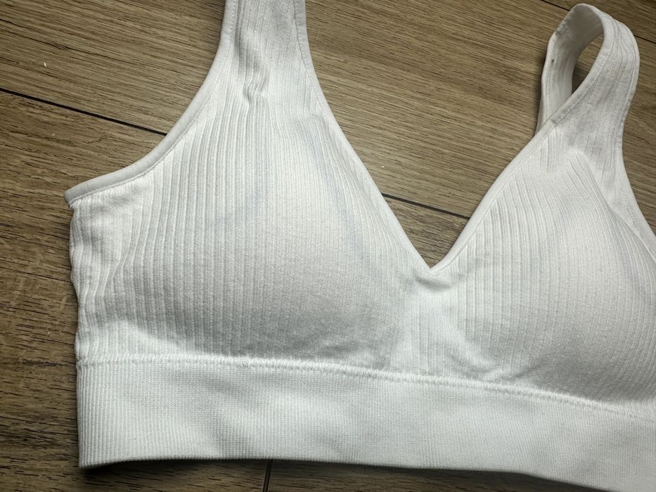 Primark biustonosz biały sportowy S
