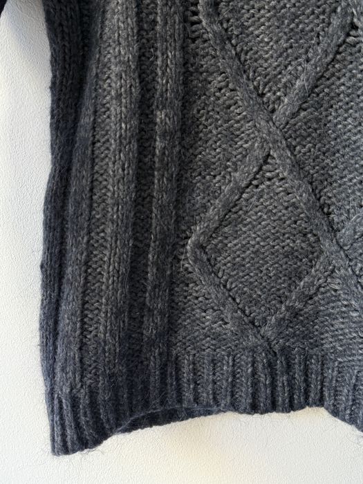 Sweter Big Star granatowy wełna wełniany zimowy gruby alpaka