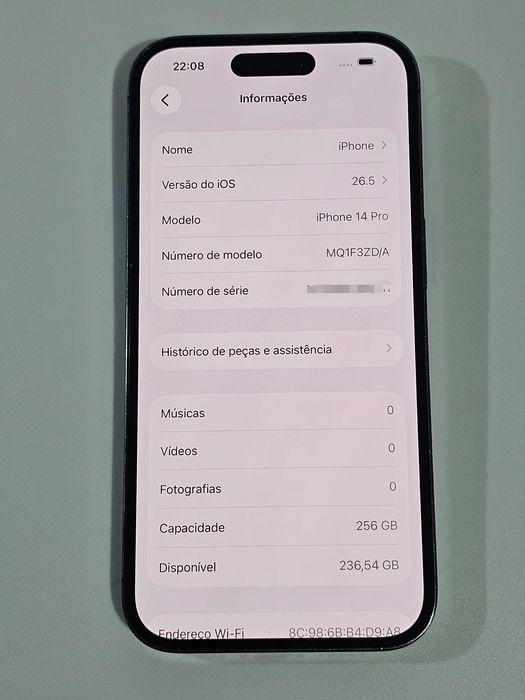 Iphone 14PRO 256GB. Bateria 100%