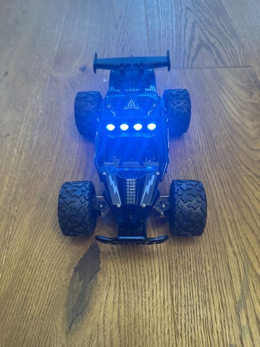 Auto terenowe RC Buggy ze światłami LED i amortyzacją | Czarny Crawler