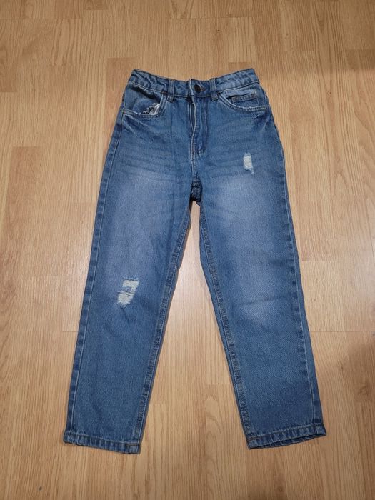 Spodnie jeansowe 134 ballon mom