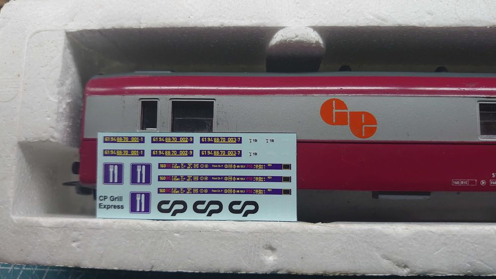 Carruagem Grill Express SNCF Jouef para CP – Lote 3 - 1/87