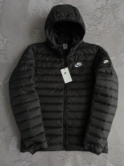 Куртка Чоловіча Чорна стьобана NIKE Black! Мужская Куртка стеганная Демисезонная NIKE! Материал Плащевка! Куртка Осень-Весна! Размеры S-3XL!