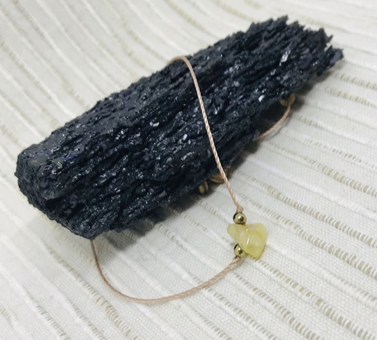 Bransoletka damska,biżuteria z Cytrynem,hematytem i kokosem