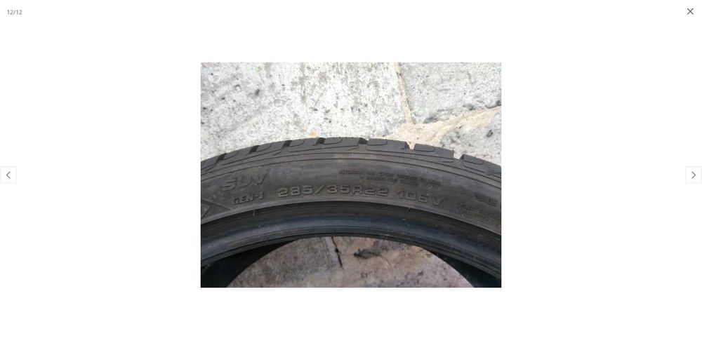 2x opony Goodyear UltraGrip Performance SUV Gen-1 285/35 R22 7,0-7,2mm