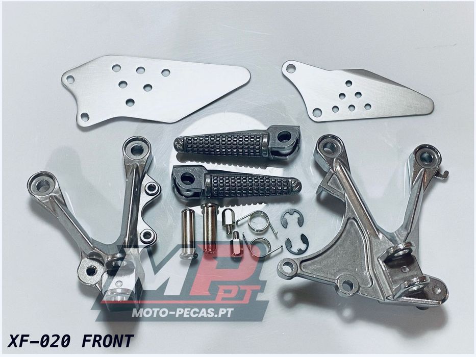 pousa pes completos dianteiros kawasaki zx-6r 2005 - 2008