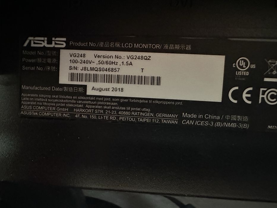 Monitor gamming Asus VG248QZ