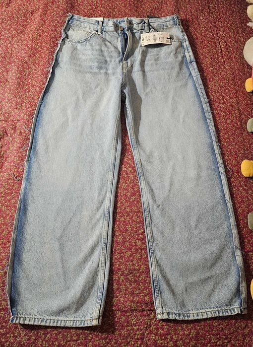 Джинсы широкие молодежные Zara