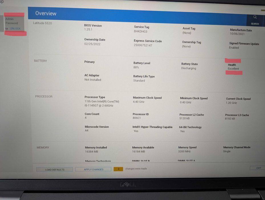 Dell Latitude 5520 IPS FHD i5-1145g7/16gb ddr4/256gb m2/Linux