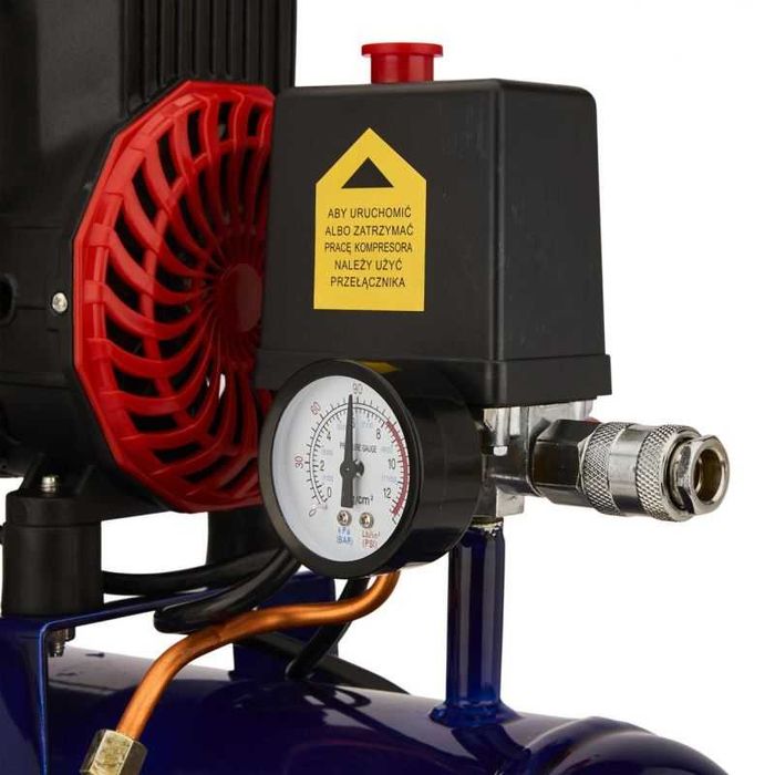 Kompresor bezolejowy mała sprężarka powietrza 9L 1200W 155L/MIN KRAFT