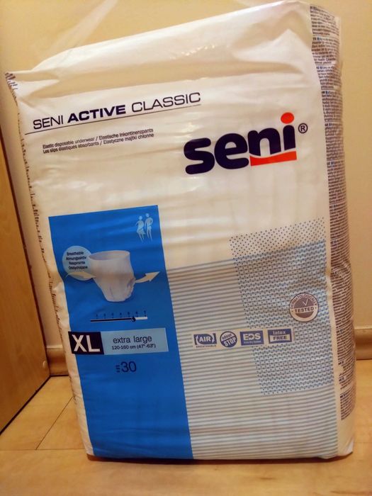 Majtki chłonne Seni active classic XL extra large 30 szt