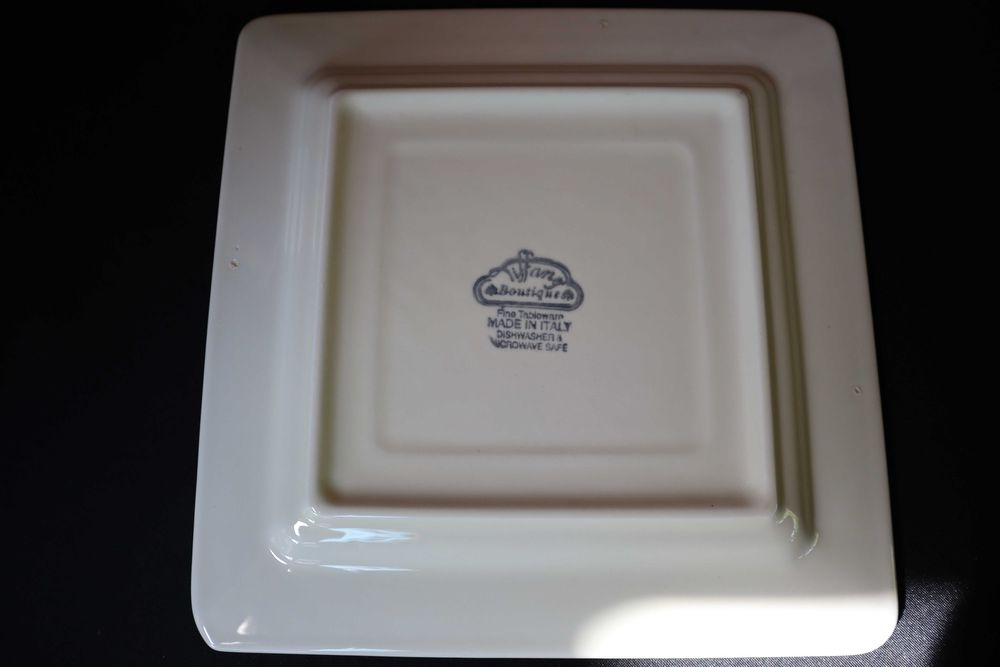 Tiffany Boutique Italy Włoska ceramika talerz sygnowany b052702