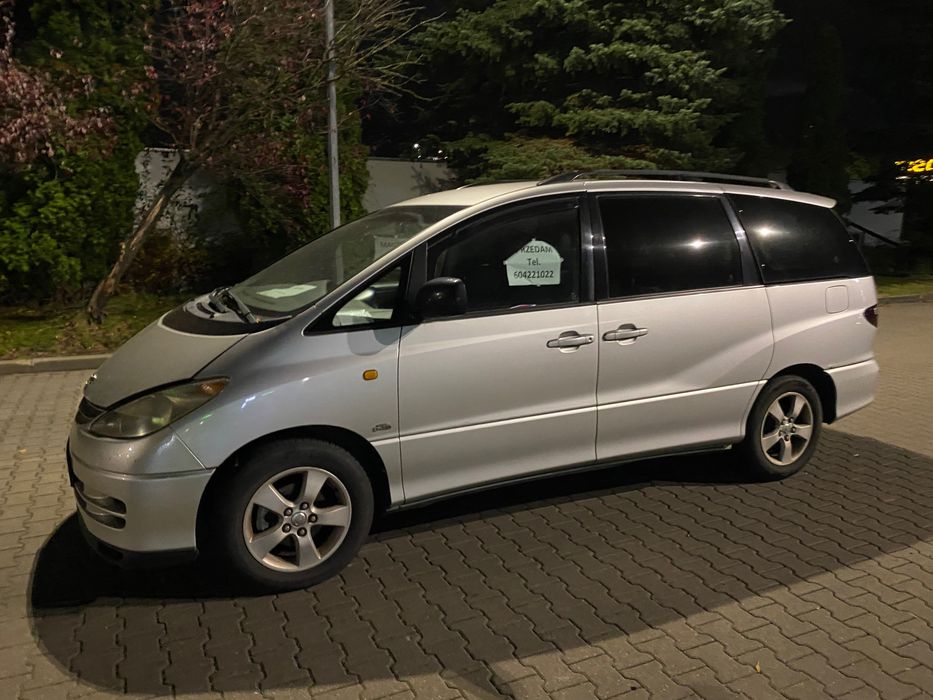 Toyota Previa 6 os., skóra, 2,0 diesel manual, tempomat, 290.tys.km