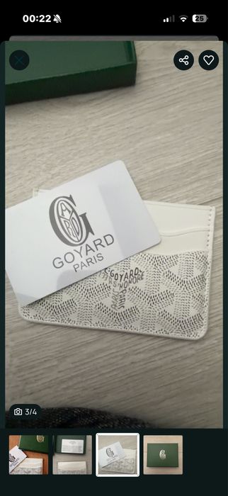 Portfel Goyard Biały