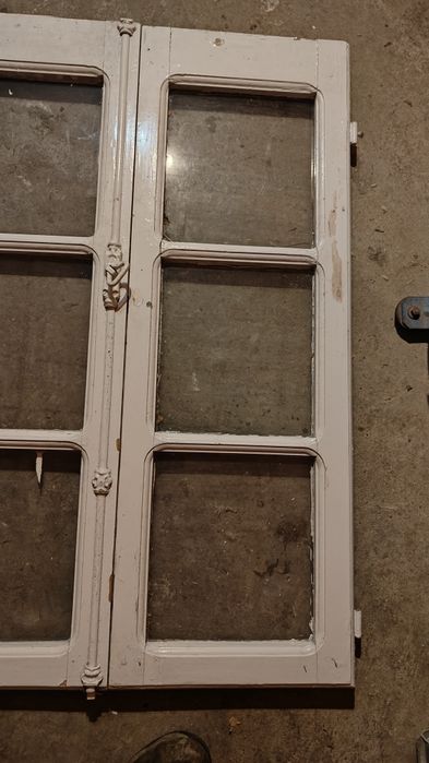 Janelas vintage de madeira