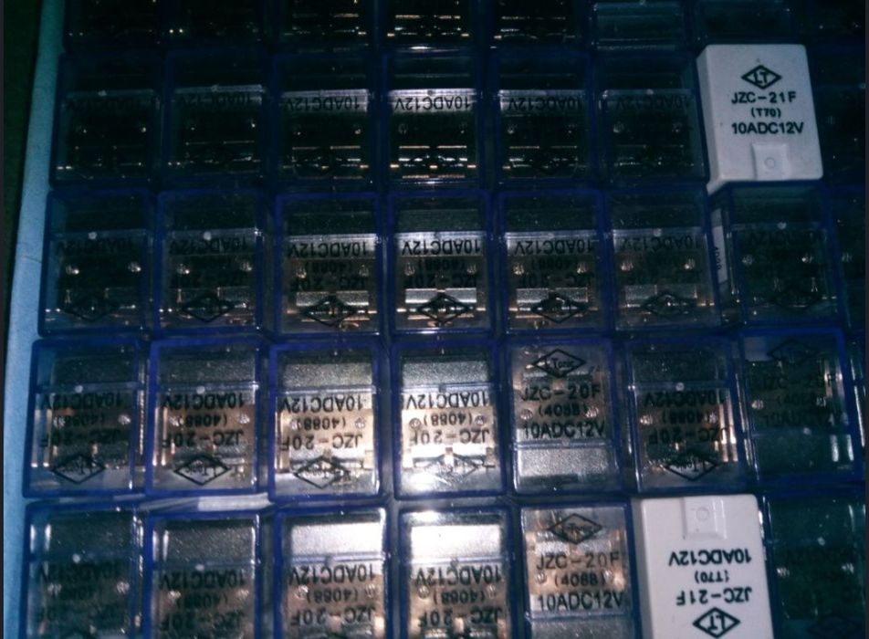 Реле силовое JZC-20F(4088) 10A 12VDC