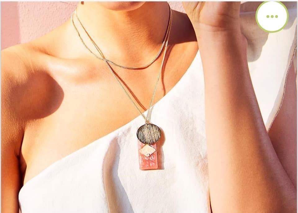 Colar Calm Rosa Salmão NOVO