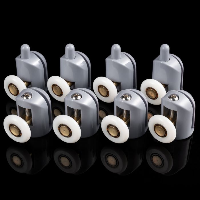 Ролики дверей душової кабіни Набір 8 шт діаметр коліс 23мм і 25мм