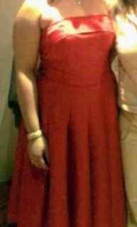 Vestido vermelho acetinados