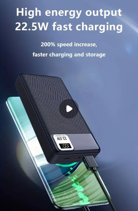 Power Bank 20000mAh

com Carregamento Ultra-Rápido de 22.