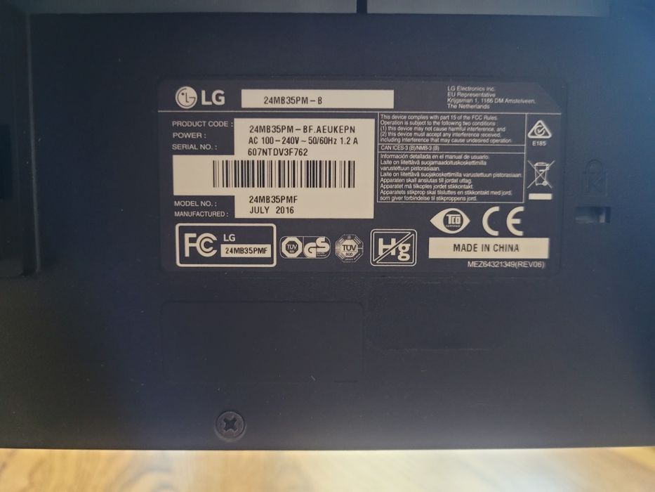 Moнітор 24  LG 24MB35PM-B з вмонтованими колонками
