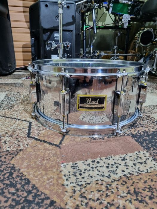 Werbel stalowy pearl  export 14"x6,5 " na 8śrub  z 1990 orginal