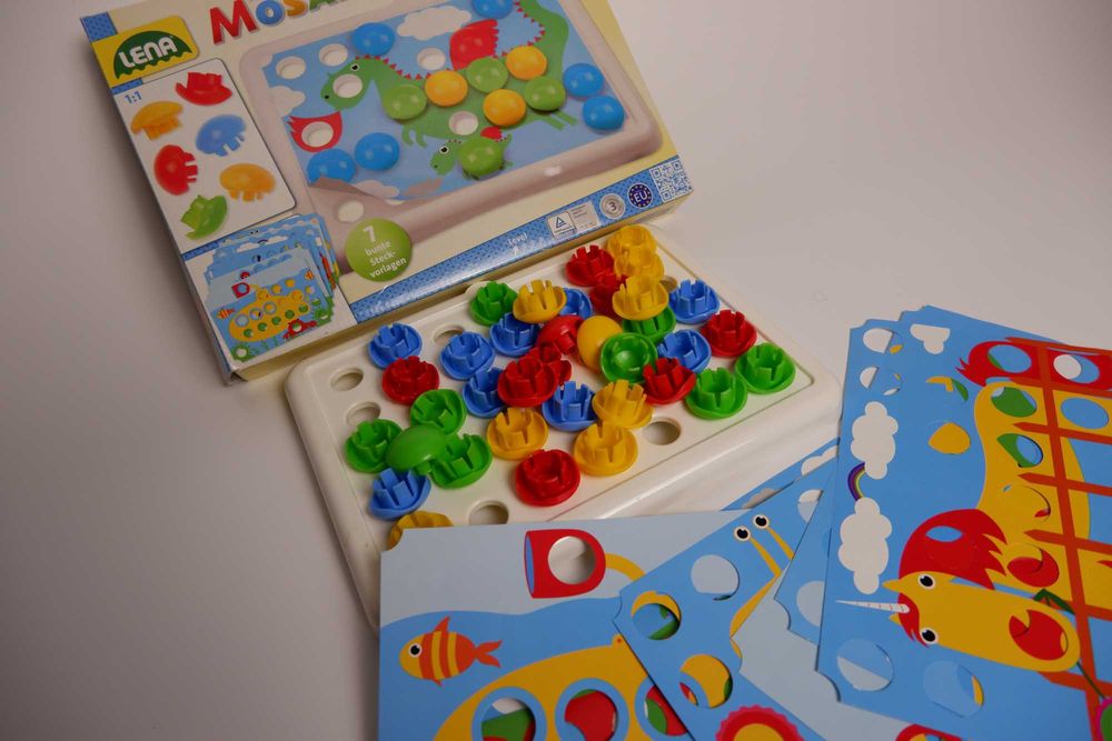 Крупная мозаика для малышей 2+ игрушки развивающие сортер первая