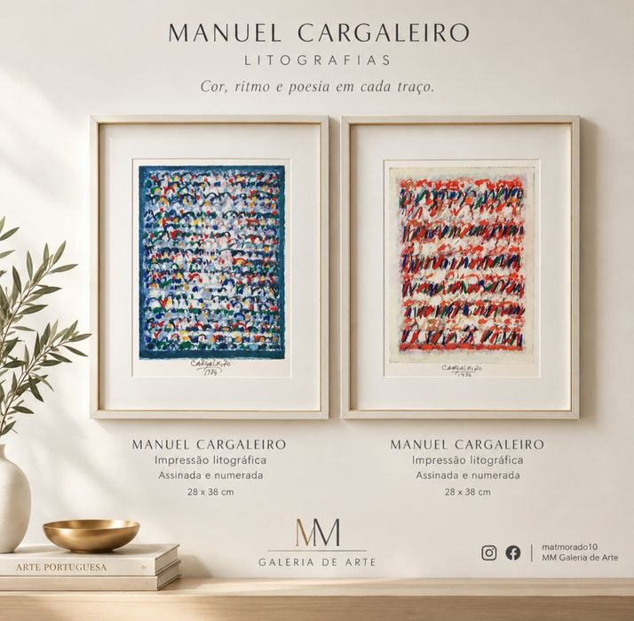 Impressão litográfica de Manuel Cargaleiro