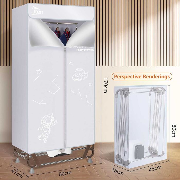 Електрична сушарка для білизни переносна сушарка Uten E2012-1