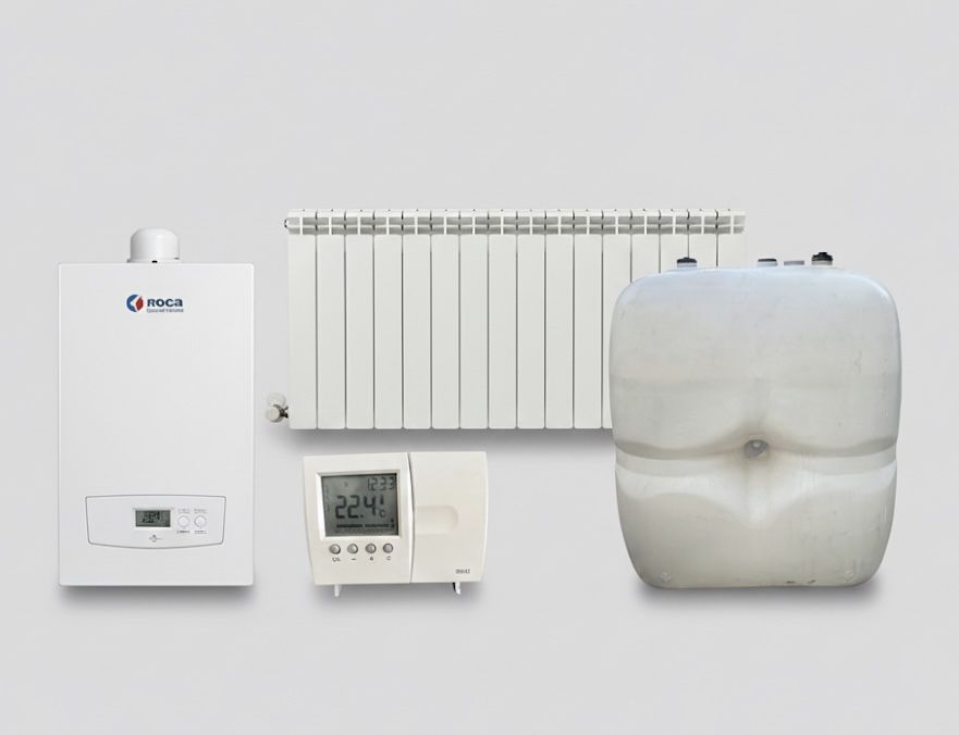 Aquecedor Roca  Deposito Gasoleo 7 Radiadores