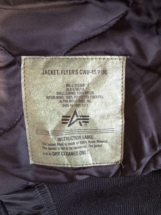 Бомбер alpha industries cwu-45