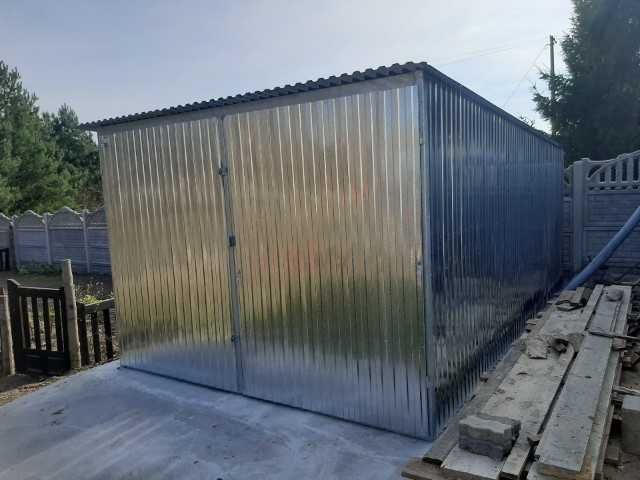 Garaż blaszany 3x5 na budowe Garaż blaszak 4x5 2x3 4x7 5x7 6x7 4x6 6x7 6x5 8x6 3x3 Producent Montaż na zamówienie na wymiar schowek magazyn raty