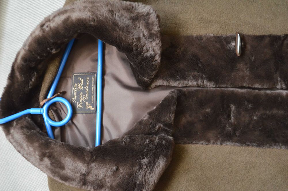 płaszcz kurtka włoski produkt L 40 z kaszmirem