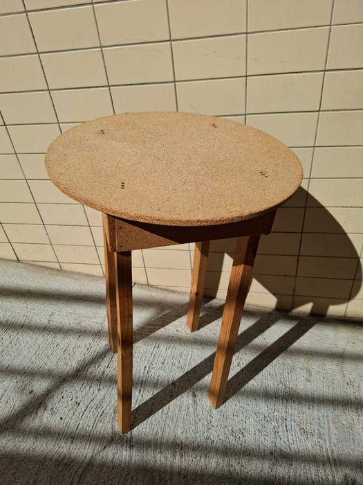 Mesa camilha redonda 50 cm - charme rústico