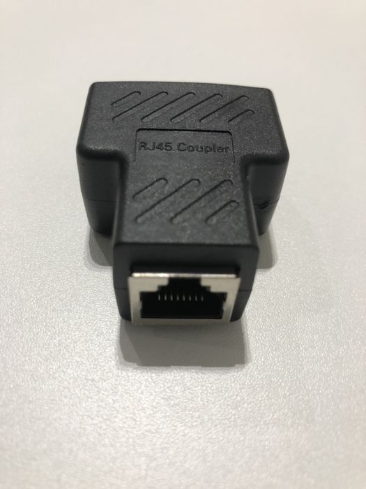 conector adaptador 1 para 2 lan rj45