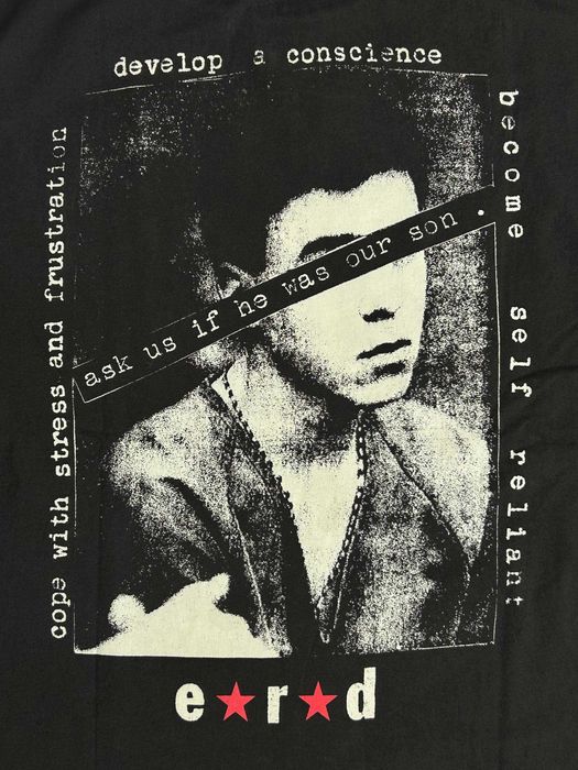 Лонгслів чорний Enfants Riches Deprimes archive distressed черный erd